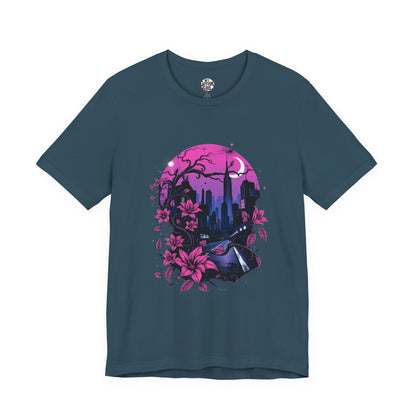 “Dark Bloom” — WhimsyGoth Floral Tee – Alt Aesthetic Poetic Goth Street-wear