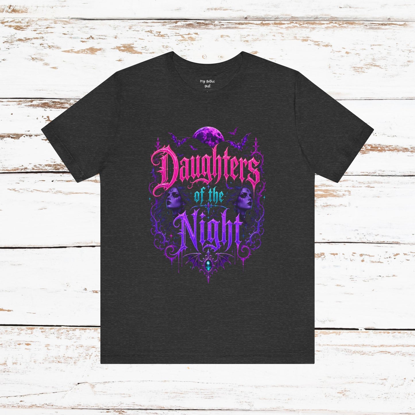 Daughters of the Night Tee — Gothic Vampire Moon Graphic T-Shirt