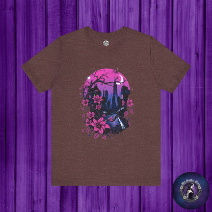 “Dark Bloom” — WhimsyGoth Floral Tee – Alt Aesthetic Poetic Goth Street-wear
