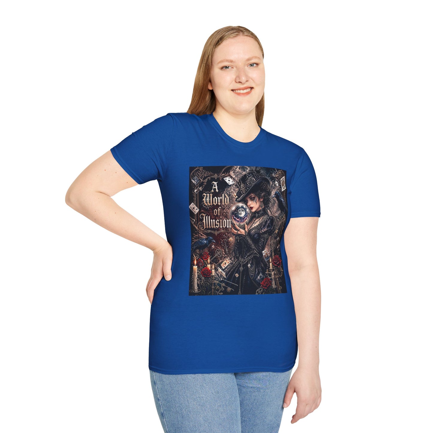 A World of Illusion T-Shirt — Gothic Fortune Teller Magic Tee