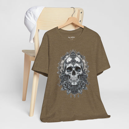 Gothic Skull Elegance T-Shirt