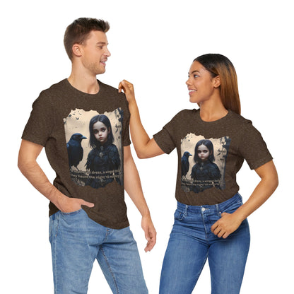 My Gothic Girl T-Shirt "Black Raven"  Whimsy Goth, Goth Fashion, Poetic Gothic Street Wear
