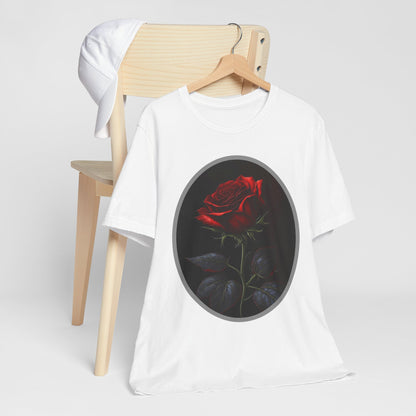 My Gothic Girl T-Shirts for Women & Men "Linda's Red Rose" Dark Aesthetic & Alternative Tees – My Gothic Girl