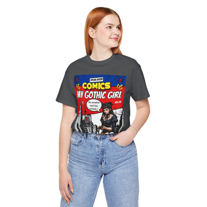 My Gothic Girl Comic Book Graphic Tee – Whimsy Goth Streetwear, Dark Poetry Fashion, Alt Aesthetic Apparel
