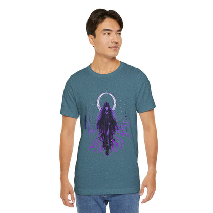 “Celestial Enchantress”  Gothic Graphic T-Shirt – Alt Aesthetic Poetic Goth Street-wear