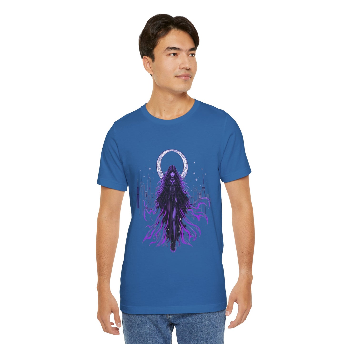 “Celestial Enchantress”  Gothic Graphic T-Shirt – Alt Aesthetic Poetic Goth Street-wear