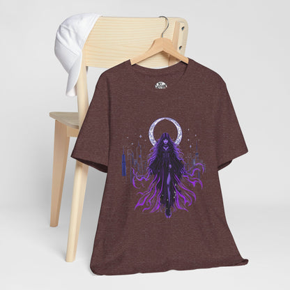 “Celestial Enchantress”  Gothic Graphic T-Shirt – Alt Aesthetic Poetic Goth Street-wear