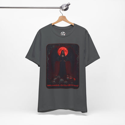 “Lilith Ascendant — She Who Will Not Kneel.” Graphic T-Shirt – Alt Aesthetic Poetic Goth Street-wear