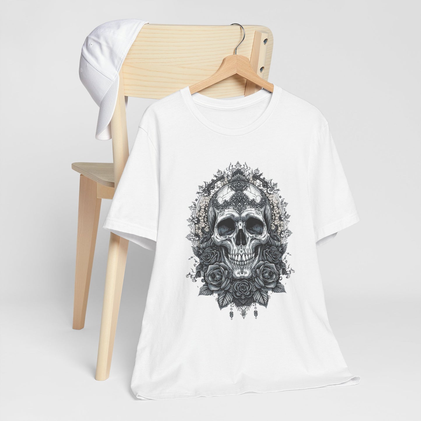 Gothic Skull Elegance T-Shirt