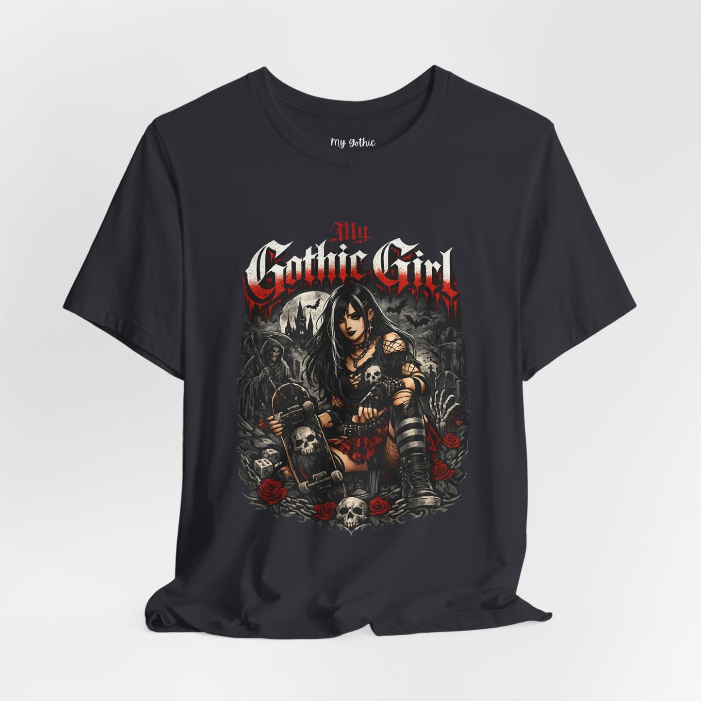 My Gothic Girl - Skater Girl Short Sleeve T Shirt