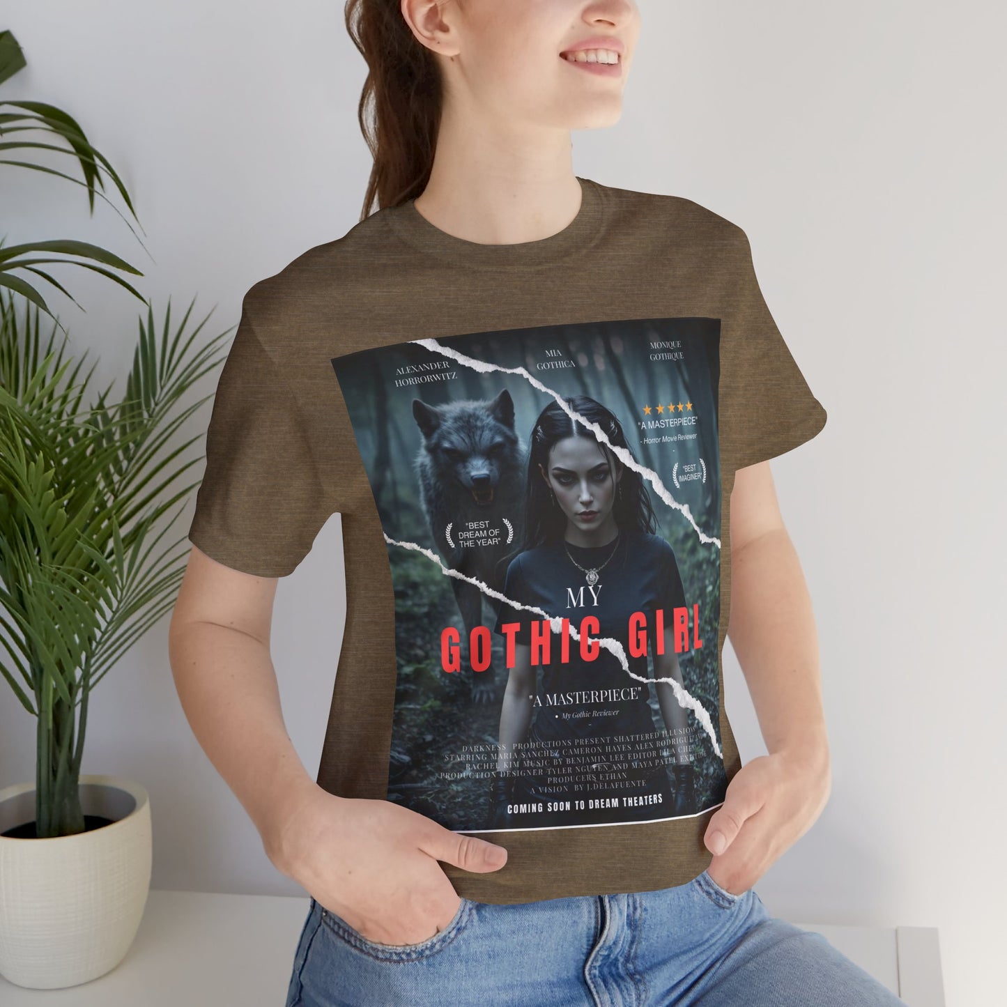 My Gothic Girl T-Shirt "Movie Poster" – Whimsy Goth Streetwear, Dark Poetry Fashion, Alt Aesthetic Apparel