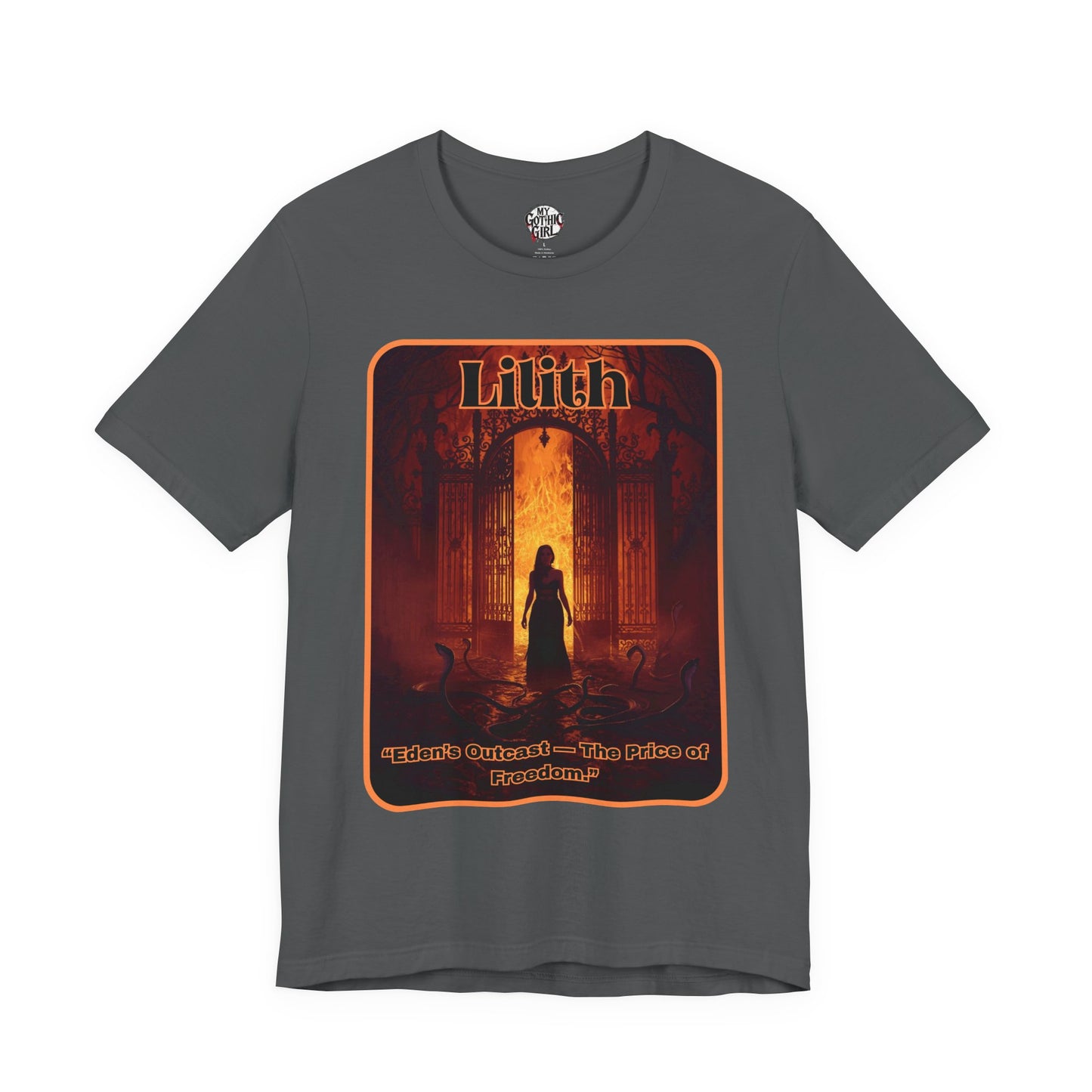 “Lilith  —  Eden’s Outcast, The Price of Freedom.” Graphic T-Shirt – Alt Aesthetic Poetic Goth Street-wear