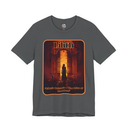 “Lilith  —  Eden’s Outcast, The Price of Freedom.” Graphic T-Shirt – Alt Aesthetic Poetic Goth Street-wear