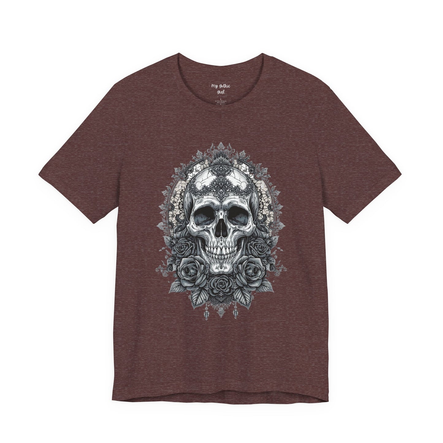 Gothic Skull Elegance T-Shirt