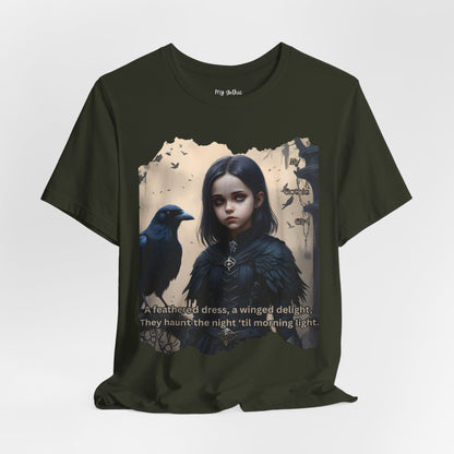 My Gothic Girl T-Shirt "Black Raven"  Whimsy Goth, Goth Fashion, Poetic Gothic Street Wear