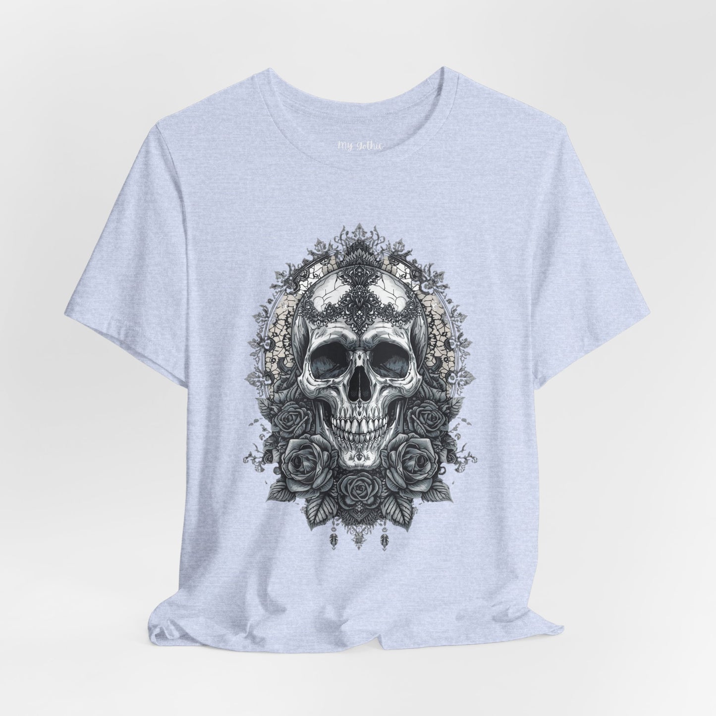 Gothic Skull Elegance T-Shirt