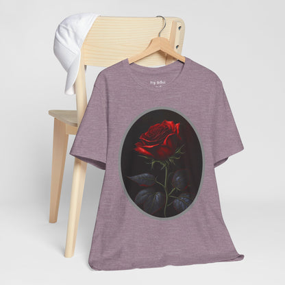 My Gothic Girl T-Shirts for Women & Men "Linda's Red Rose" Dark Aesthetic & Alternative Tees – My Gothic Girl