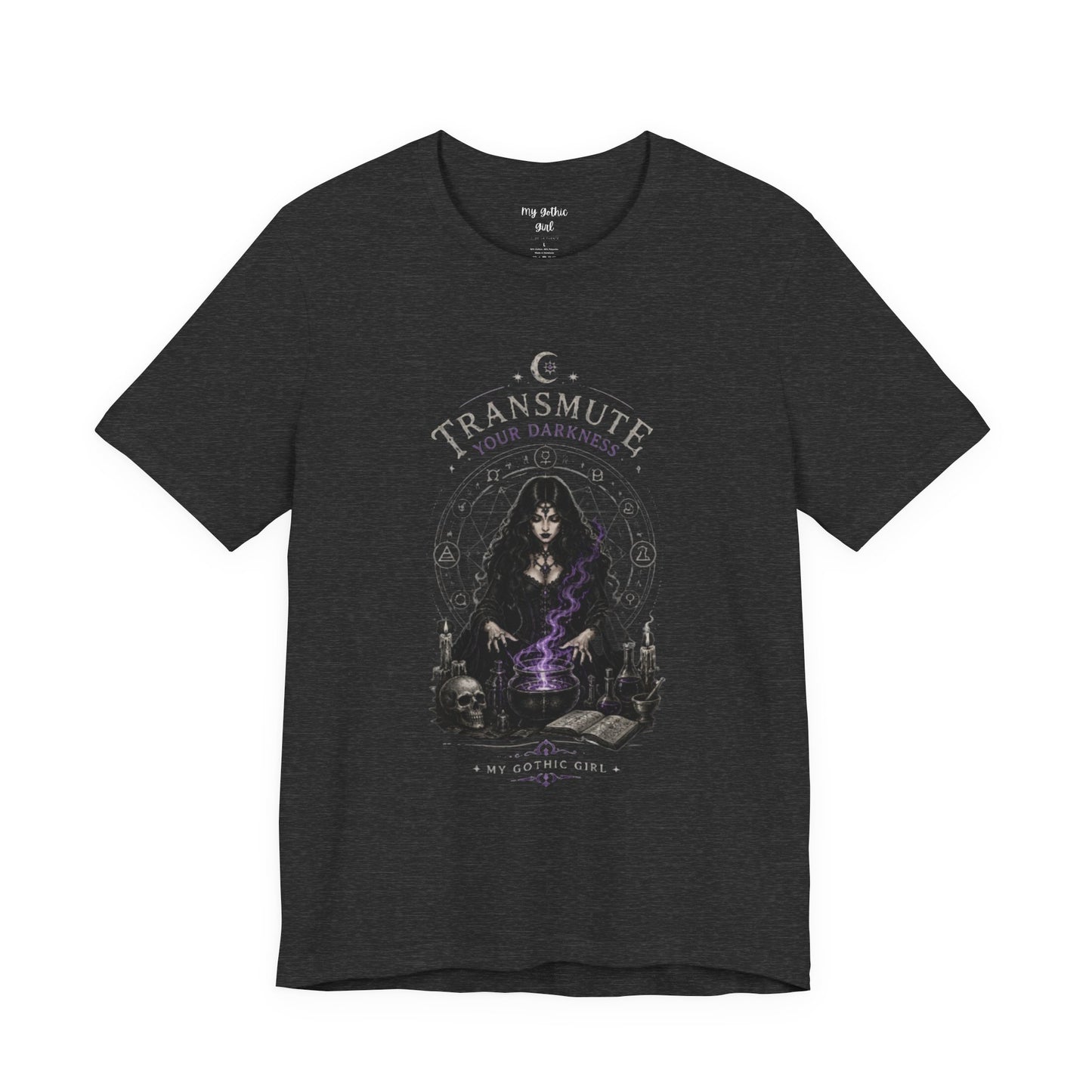 Transmute Your Darkness Alchemist Arts Tee — Witchy Occult Graphic T-Shirt