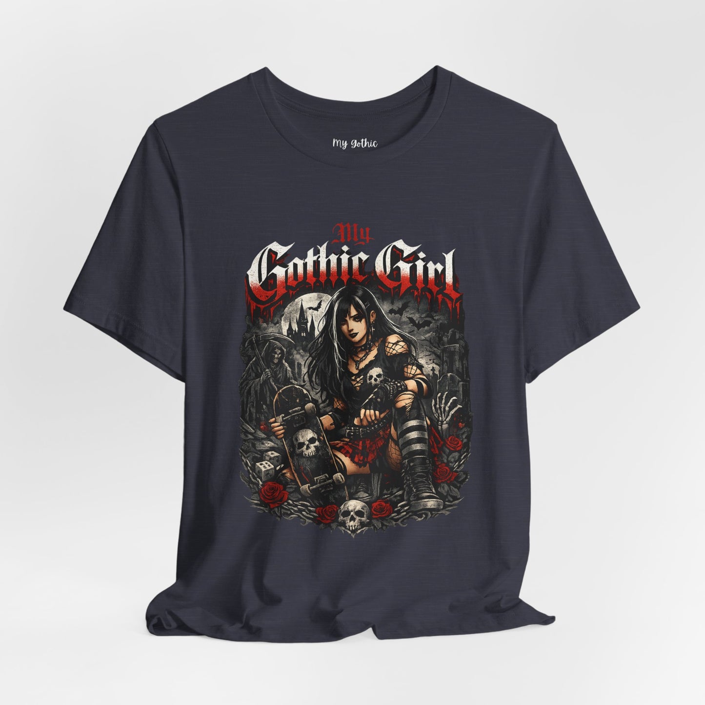 My Gothic Girl - Skater Girl Short Sleeve T Shirt