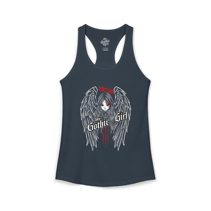 My Gothic Girl "Fallen Angel" — Women's Racer-back Tank Top