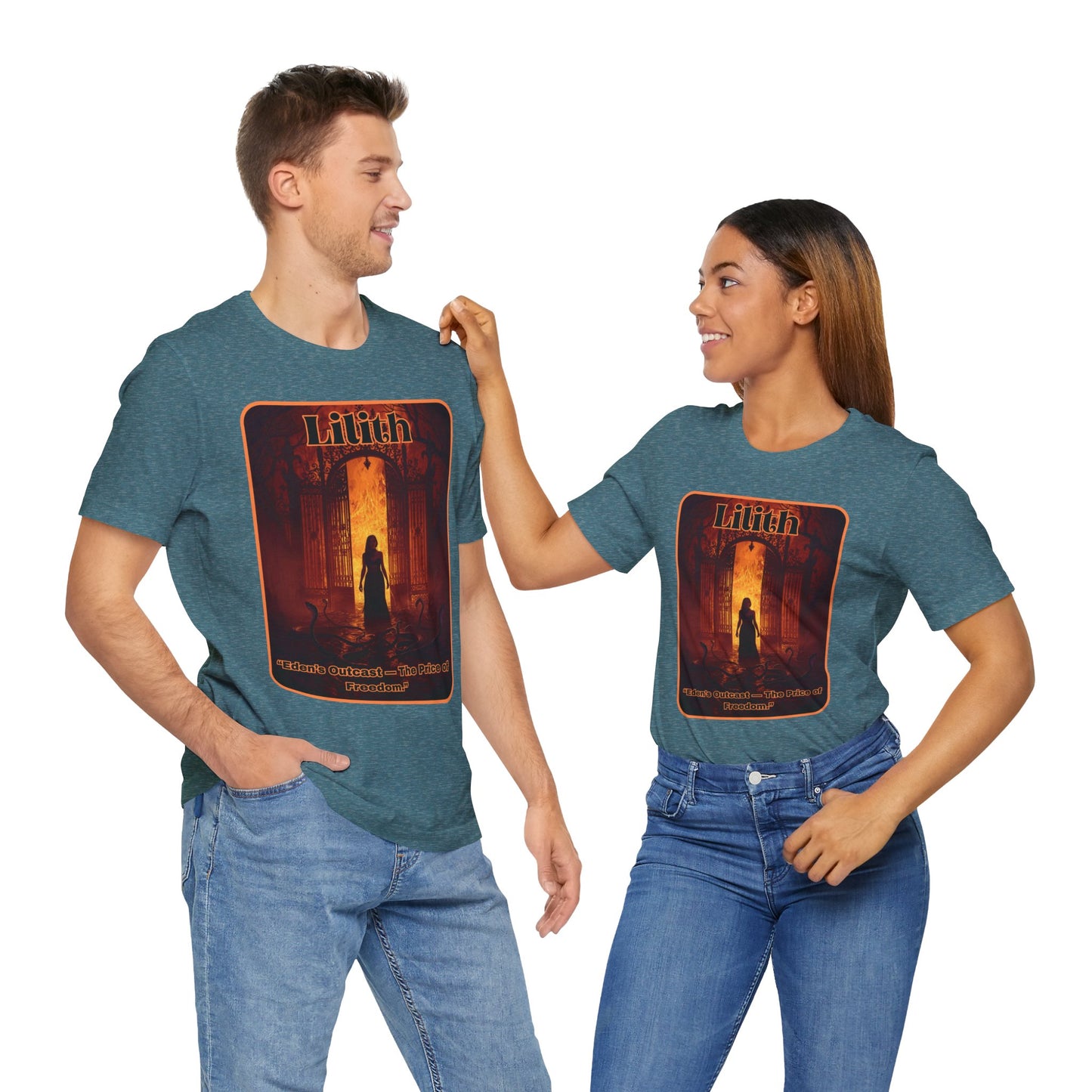 “Lilith  —  Eden’s Outcast, The Price of Freedom.” Graphic T-Shirt – Alt Aesthetic Poetic Goth Street-wear