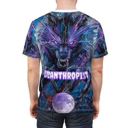 Lycanthropist Werewolf and Moon Gothic Graphic T-Shirt – Dark Romance All Over Print My Gothic Girl