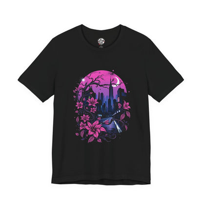 “Dark Bloom” — WhimsyGoth Floral Tee – Alt Aesthetic Poetic Goth Street-wear