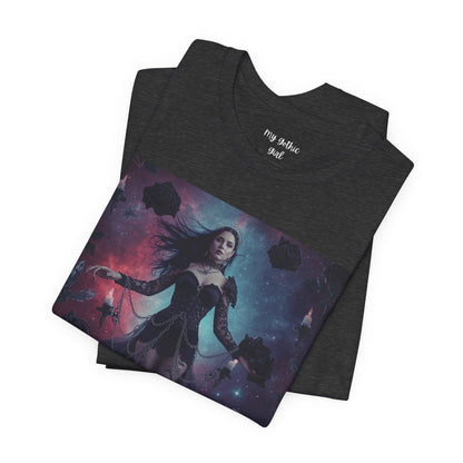 Fantasy Witch T‑Shirt — "From shadowed depths..." Mystical Gothic Tee