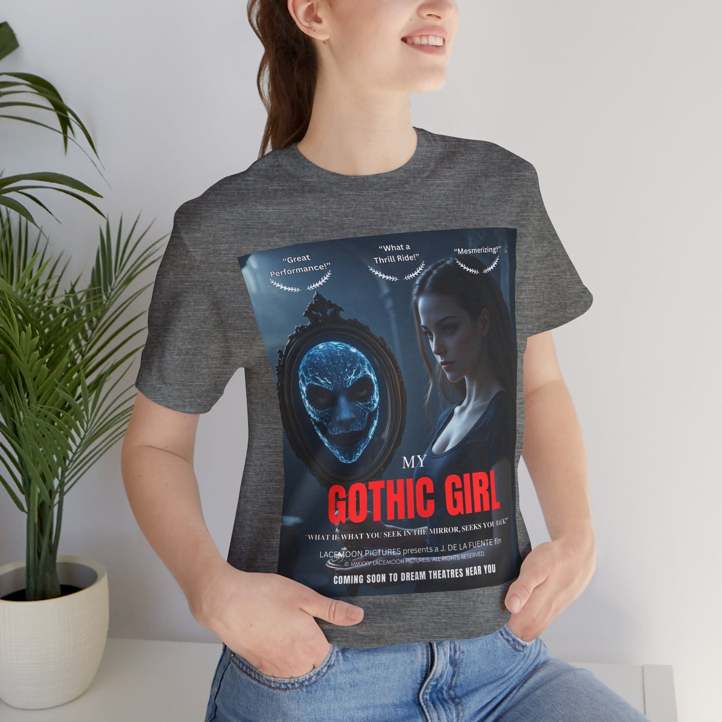 My Gothic Girl "Movie Poster" Graphic Tee – Gothic Streetwear, Whimsy Goth, Dark Poetry Alt Fashion
