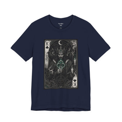 King of Clubs Playing Card T-Shirt — Gothic Card Deck Graphic Tee