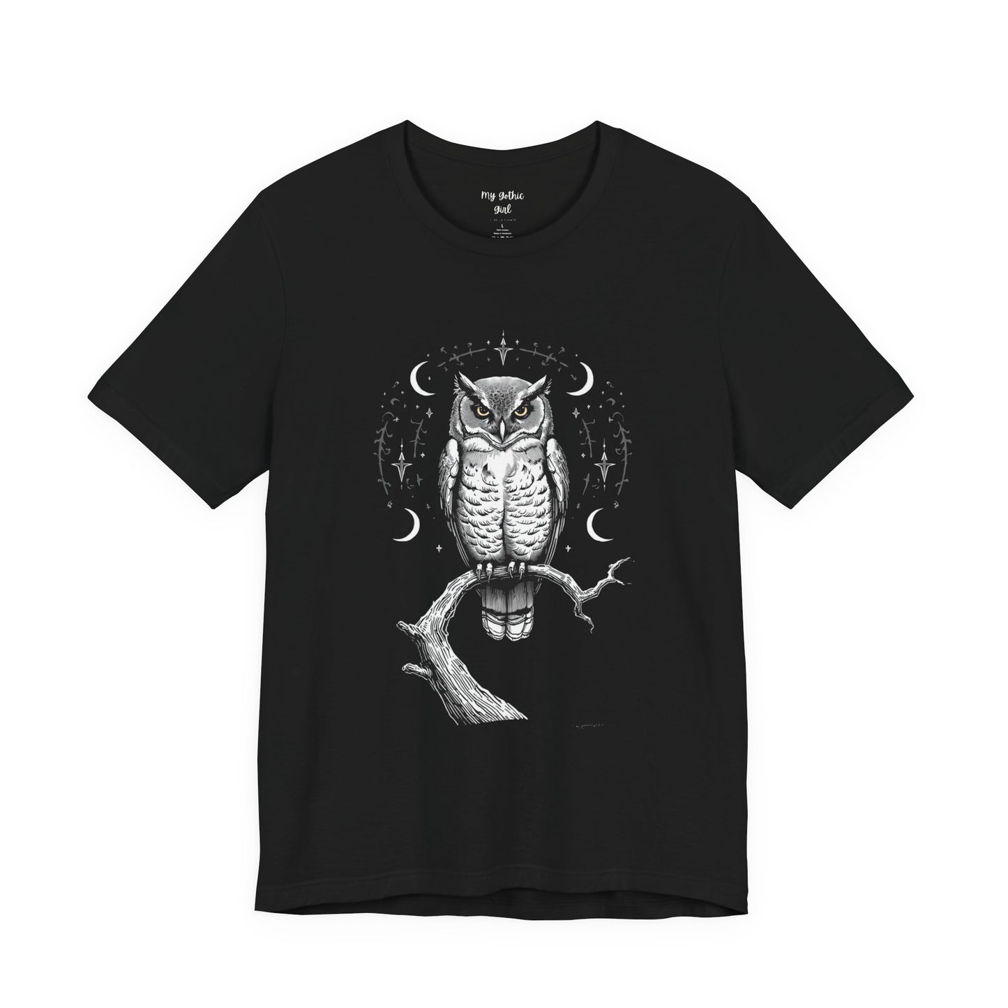 Gothic Watcher Owl - Graphic Tee