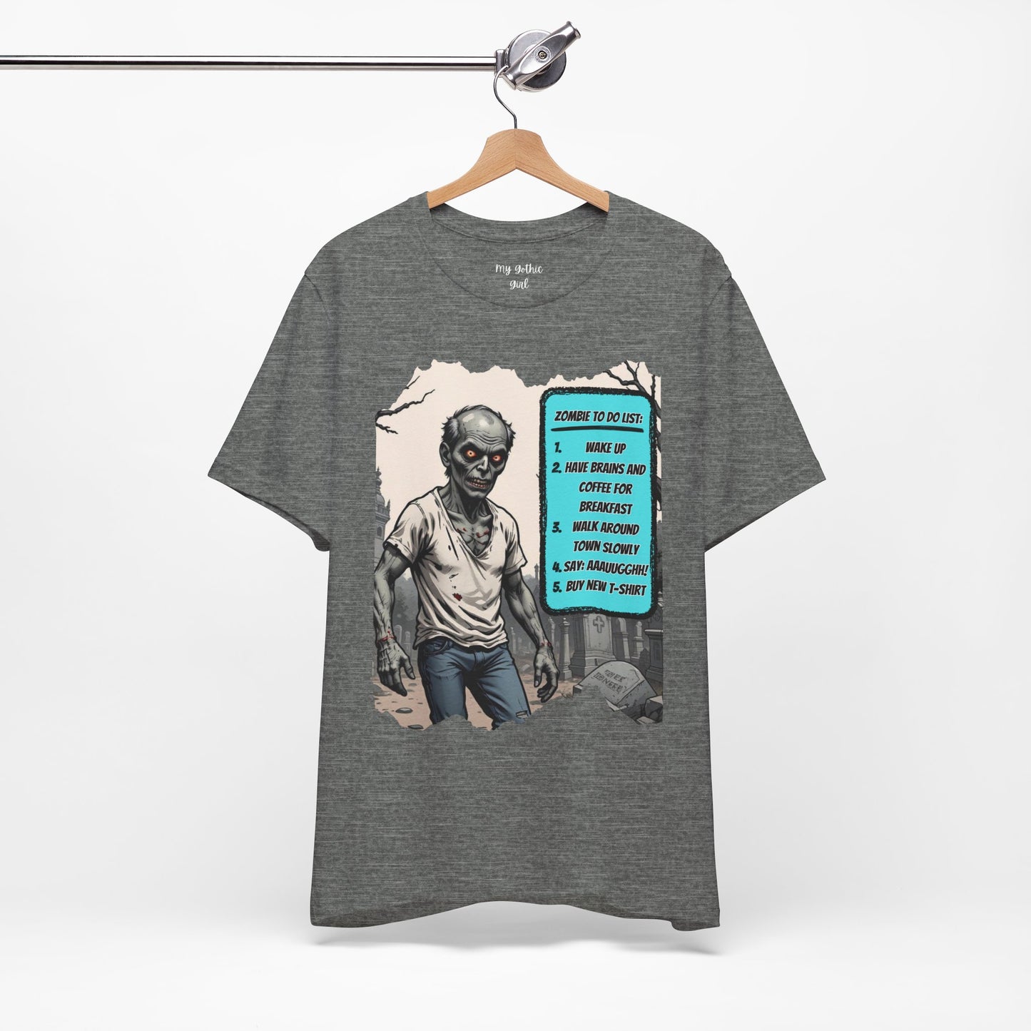 My Gothic Girl "Zombie: To Do List"  – Whimsy Goth Streetwear, Dark Poetry Fashion, Alt Aesthetic Apparel