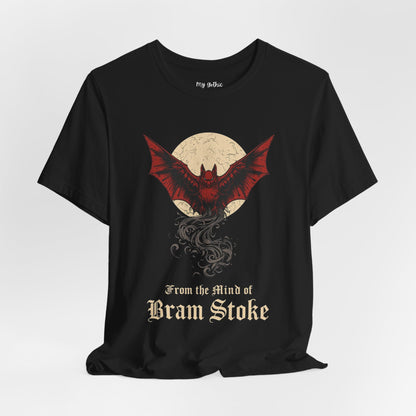 "From The Mind Of Bram Stoker" Gothic Literary Horror T-Shirt