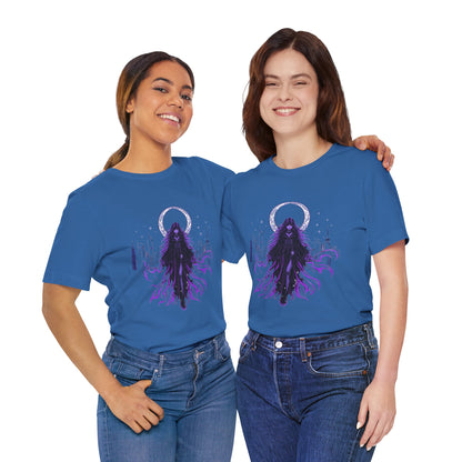 “Celestial Enchantress”  Gothic Graphic T-Shirt – Alt Aesthetic Poetic Goth Street-wear