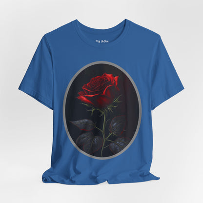 My Gothic Girl T-Shirts for Women & Men "Linda's Red Rose" Dark Aesthetic & Alternative Tees – My Gothic Girl
