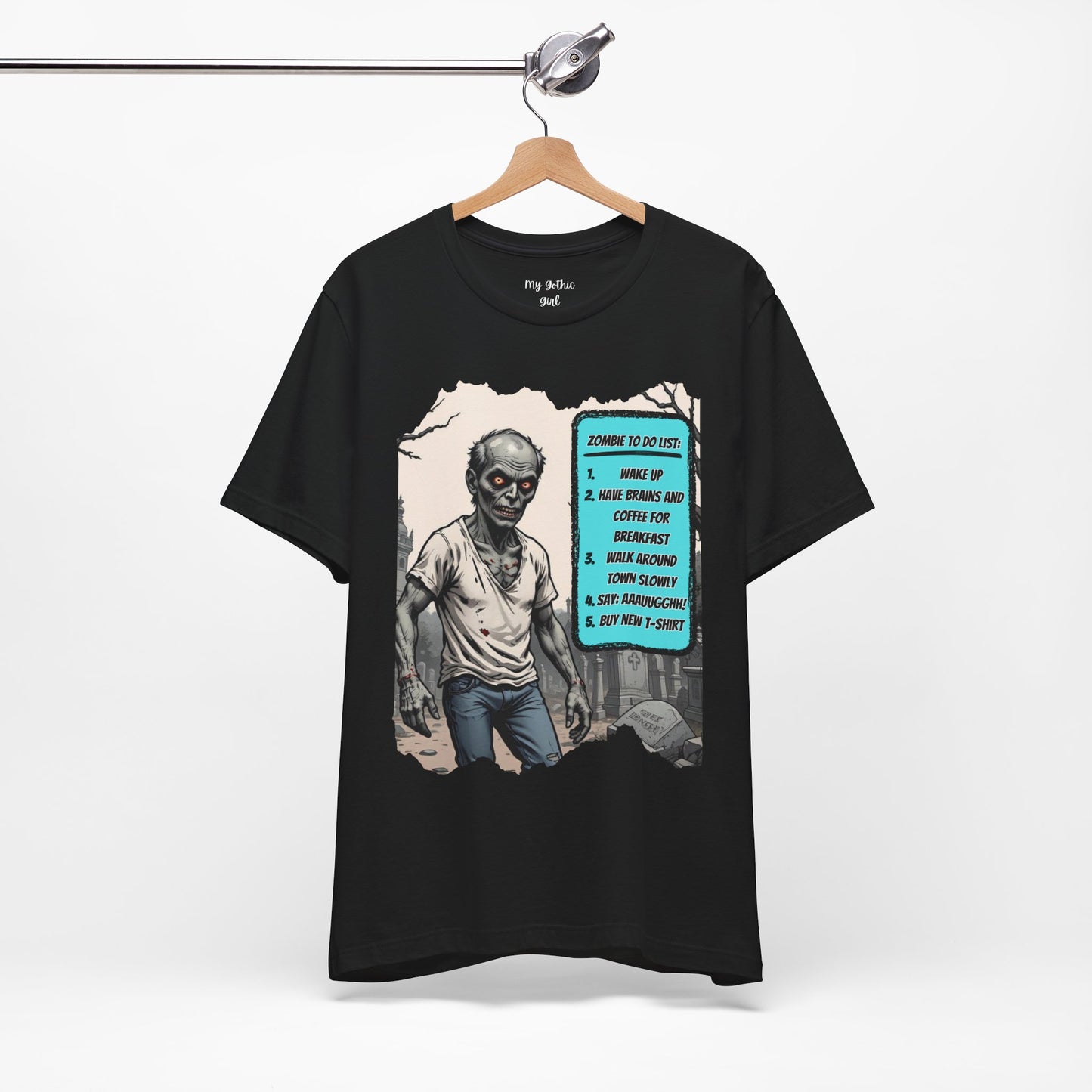 My Gothic Girl "Zombie: To Do List"  – Whimsy Goth Streetwear, Dark Poetry Fashion, Alt Aesthetic Apparel