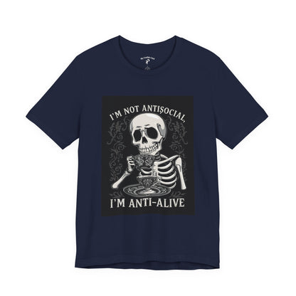 My Gothic Girl "I'M ANTI ALIVE" Graphic T-Shirt Unisex Gothic Dark Fashion Casual Wear