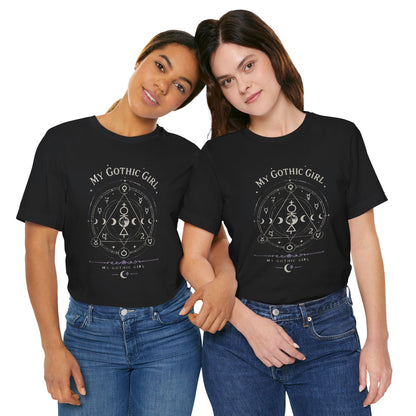 My Gothic Girl "The Alchemist" Gothic Design Short Sleeve T Shirt