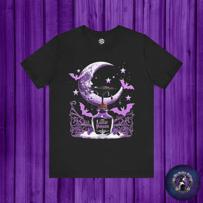 “Lunar Poison” — Celestial Alchemy Gothic Graphic T-Shirt – Alt Aesthetic Poetic Goth Street-wear