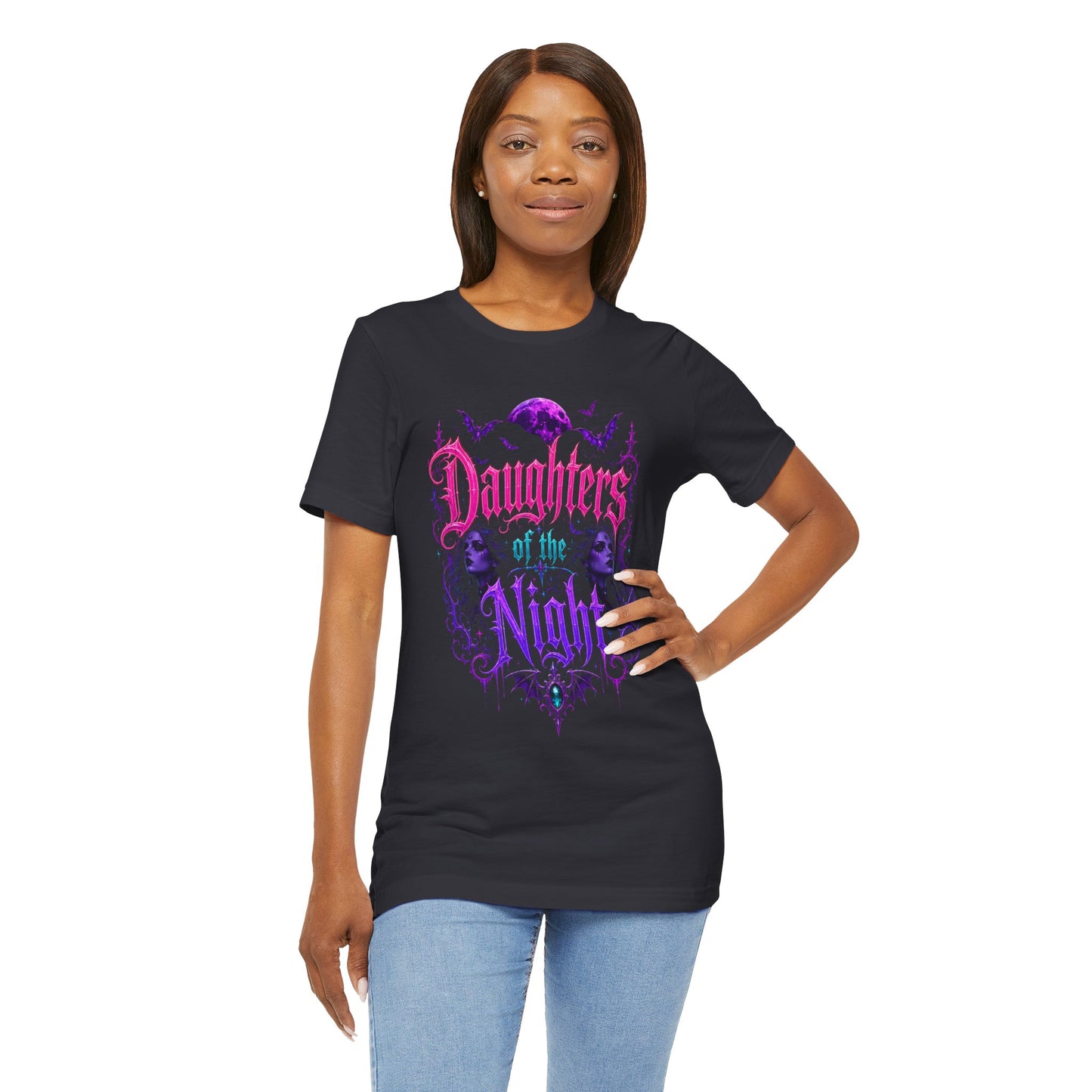 Daughters of the Night Tee — Gothic Vampire Moon Graphic T-Shirt
