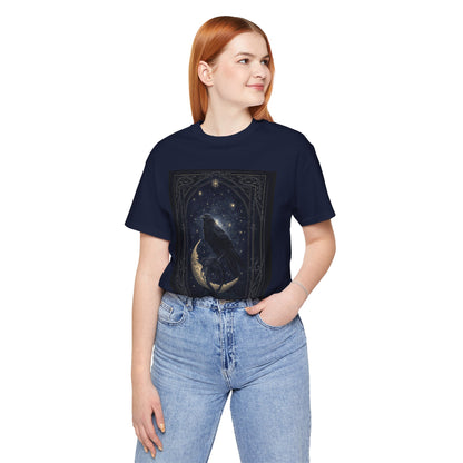 My Gothic Girl "Raven Moon" Graphic T-Shirt Unisex Gothic Dark Fashion Casual Wear