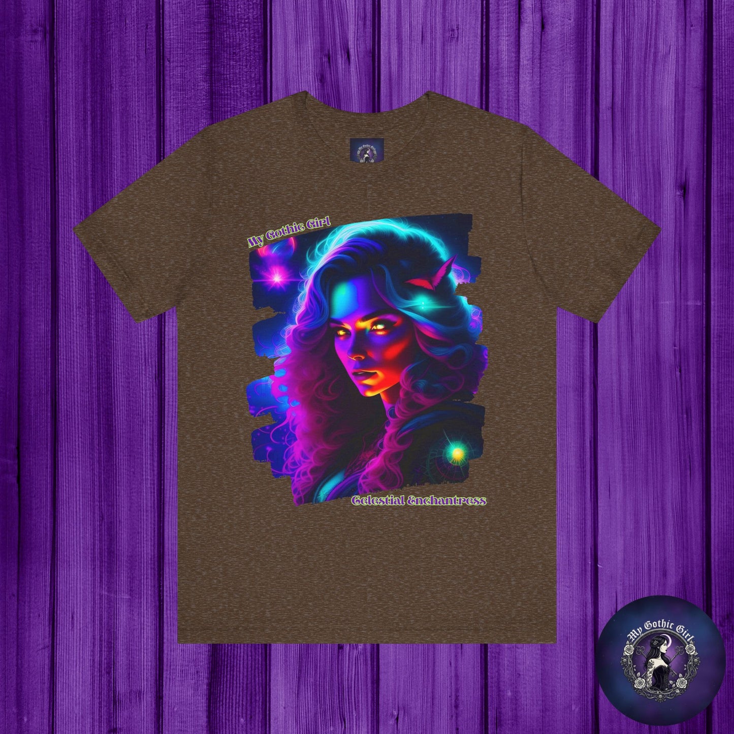 Celestial Enchantress Poetic Goth Graphic Tee – My Gothic Girl