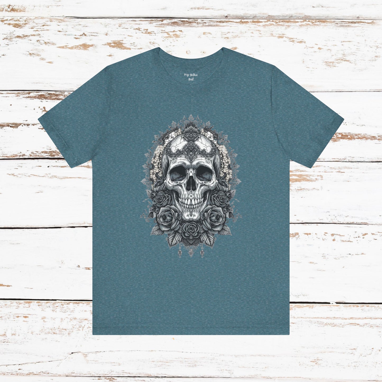 Gothic Skull Elegance T-Shirt