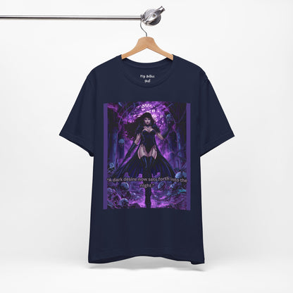 Dark Sorceress Graphic Tee — "A dark desire now sets forth into the night"