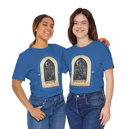 "Vengeance and Faith"  Gothic Graphic T-Shirt – Alt Aesthetic Poetic Goth Streetwear