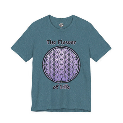 "The Flower of Life"  Gothic Graphic T-Shirt – Alt Aesthetic Poetic Goth Street-wear