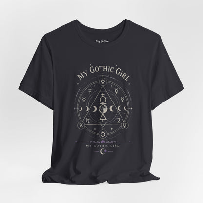 My Gothic Girl "The Alchemist" Gothic Design Short Sleeve T Shirt