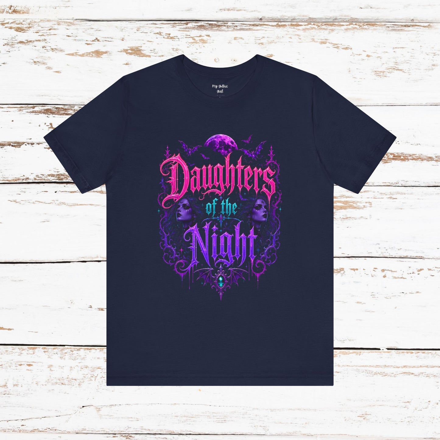 Daughters of the Night Tee — Gothic Vampire Moon Graphic T-Shirt