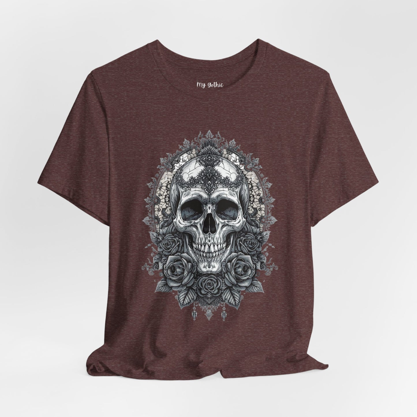 Gothic Skull Elegance T-Shirt