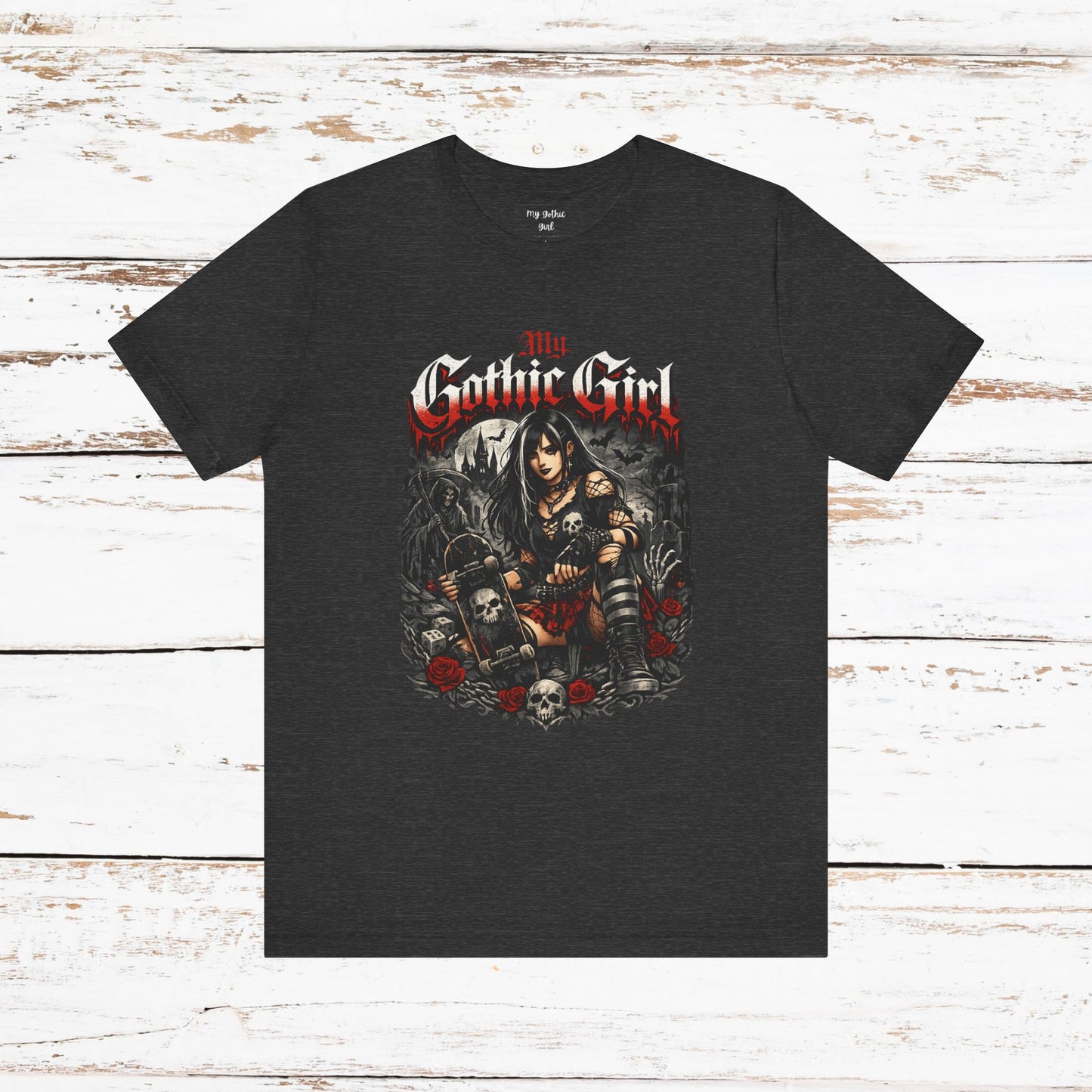 My Gothic Girl - Skater Girl Short Sleeve T Shirt
